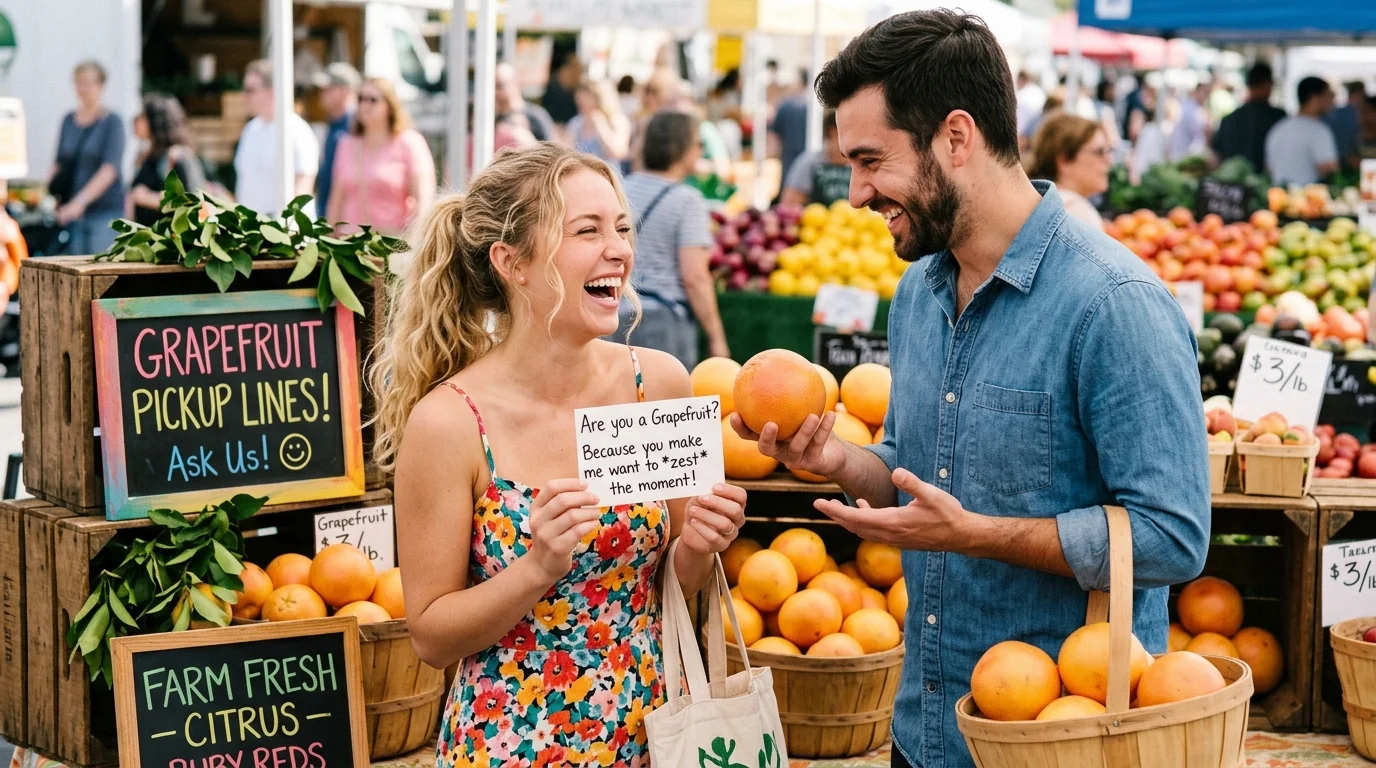 Cheesy Grapefruit Pickup Lines