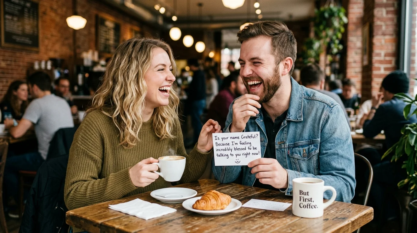 Cheesy Grateful Pickup Lines
