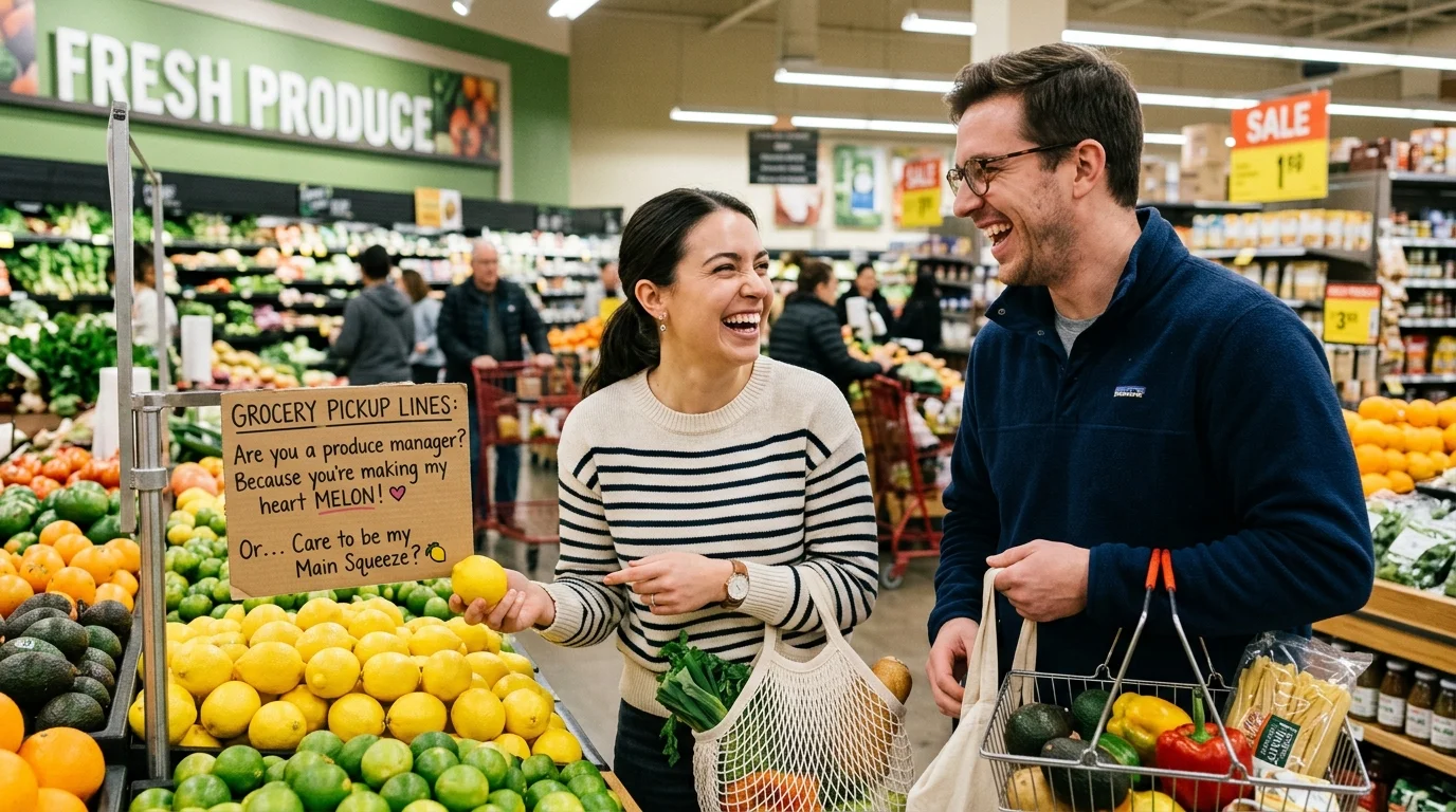Cheesy Grocery Pickup Lines