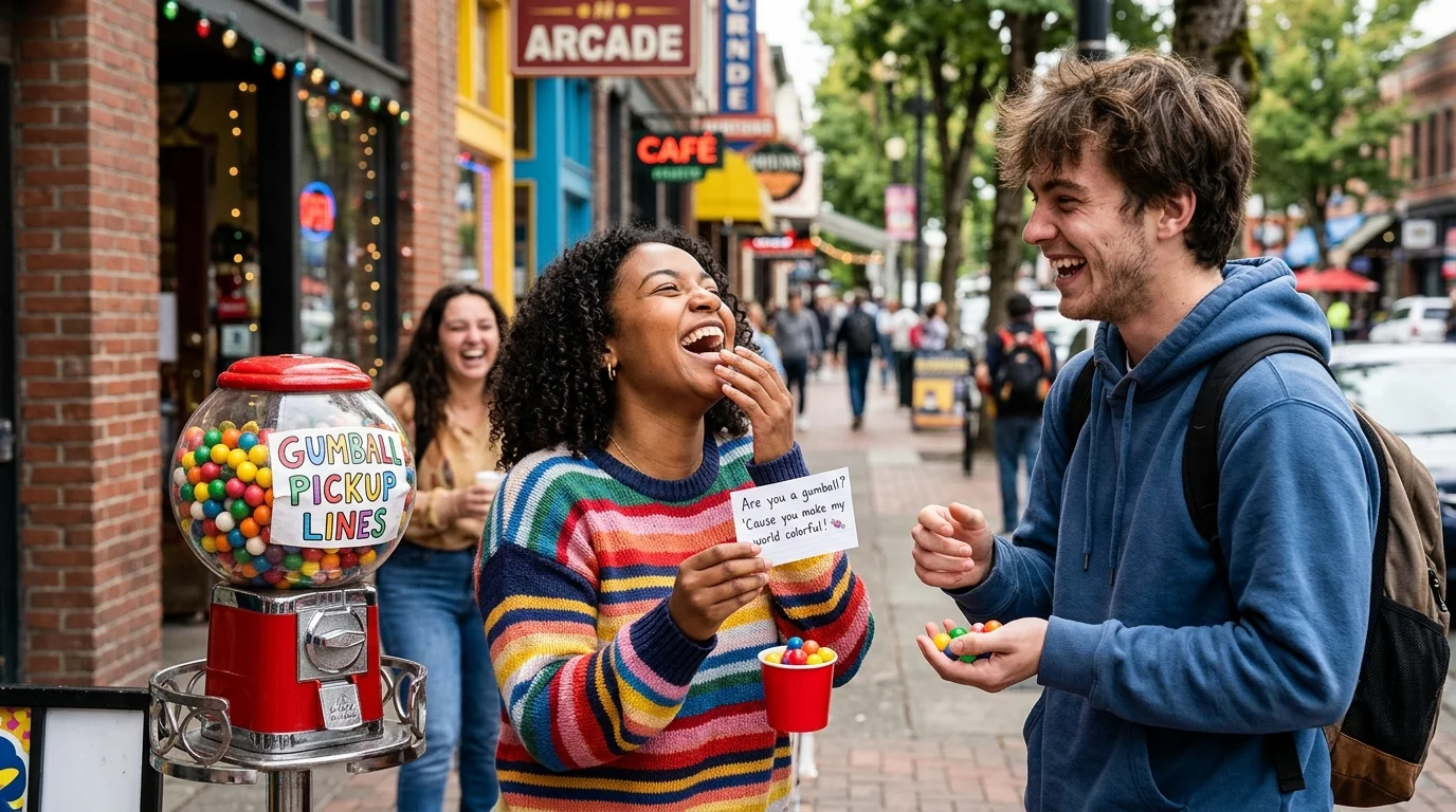 Cheesy Gumball Pickup Lines