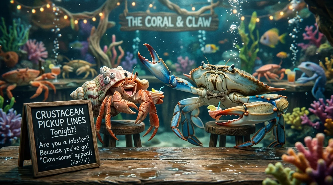 Cringe-But-Funny Crustacean Pickup Lines