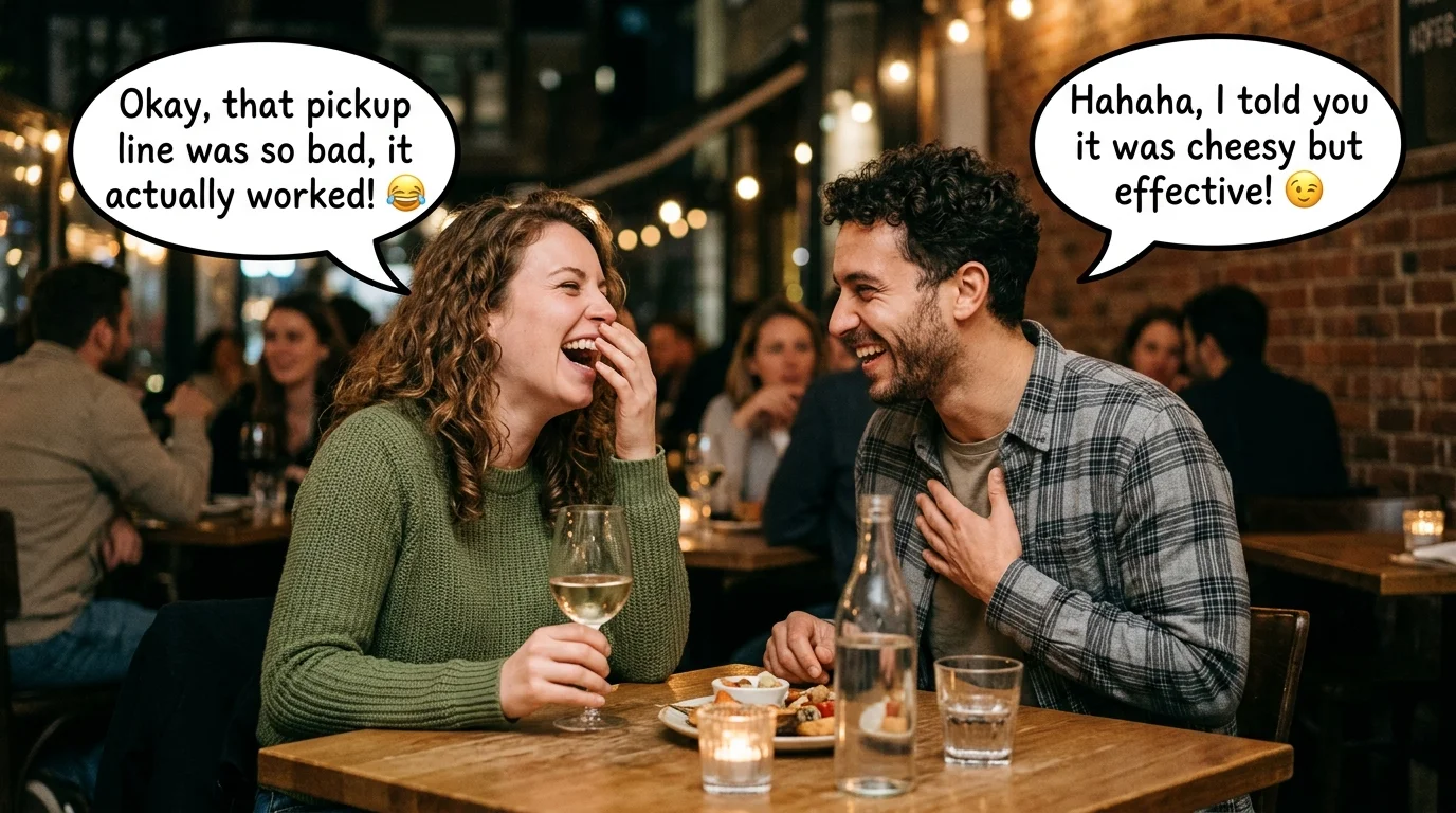 Cringe-But-Funny Date Pickup Lines