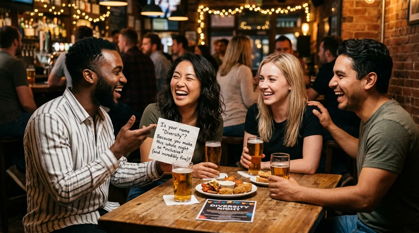 Cringe-But-Funny Diversity Pickup Lines