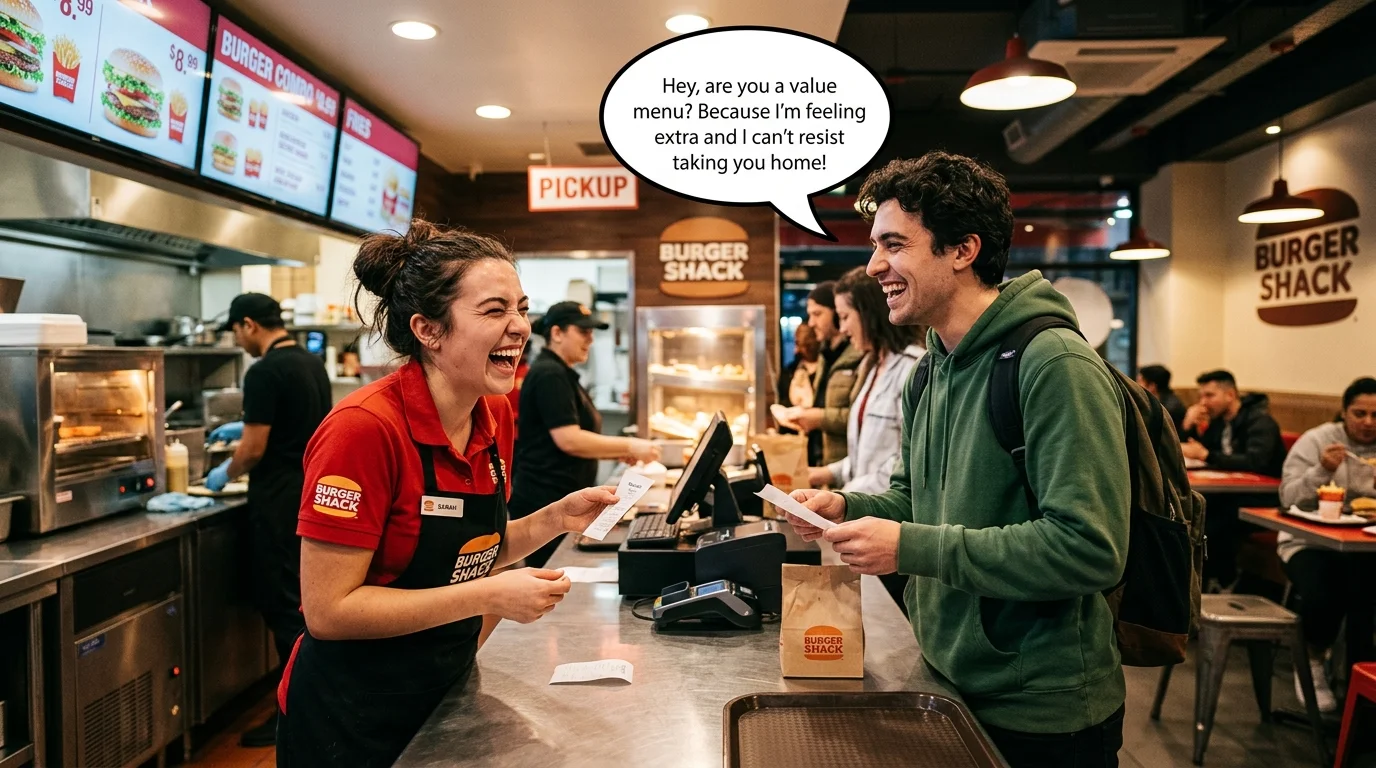 Cringe But Funny Fast Food Pick Up Lines