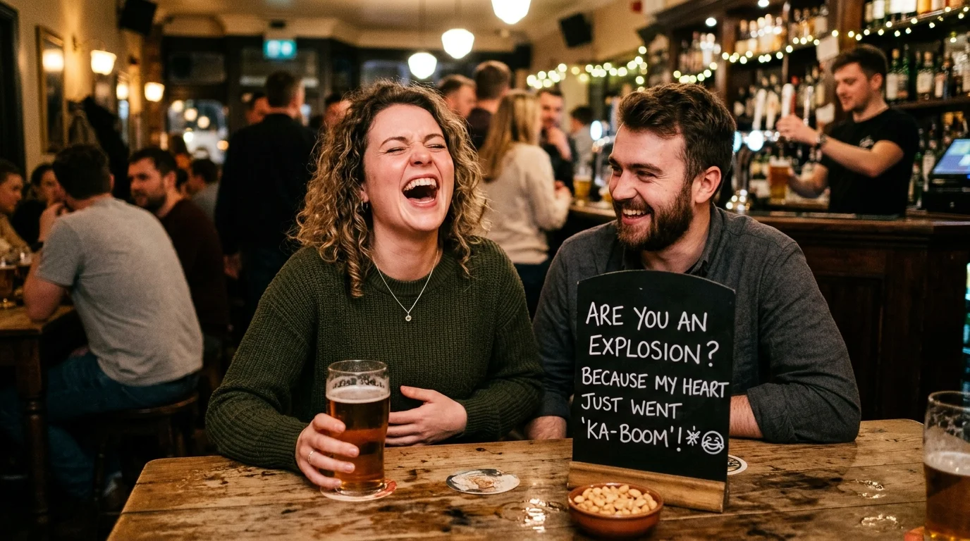 Cringe-but-Funny Explosion Pickup Lines