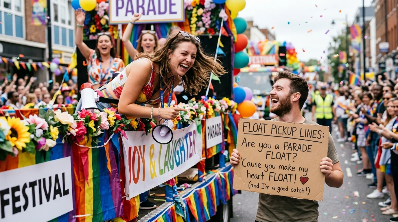 Cringe-but-Funny Float Pickup Lines