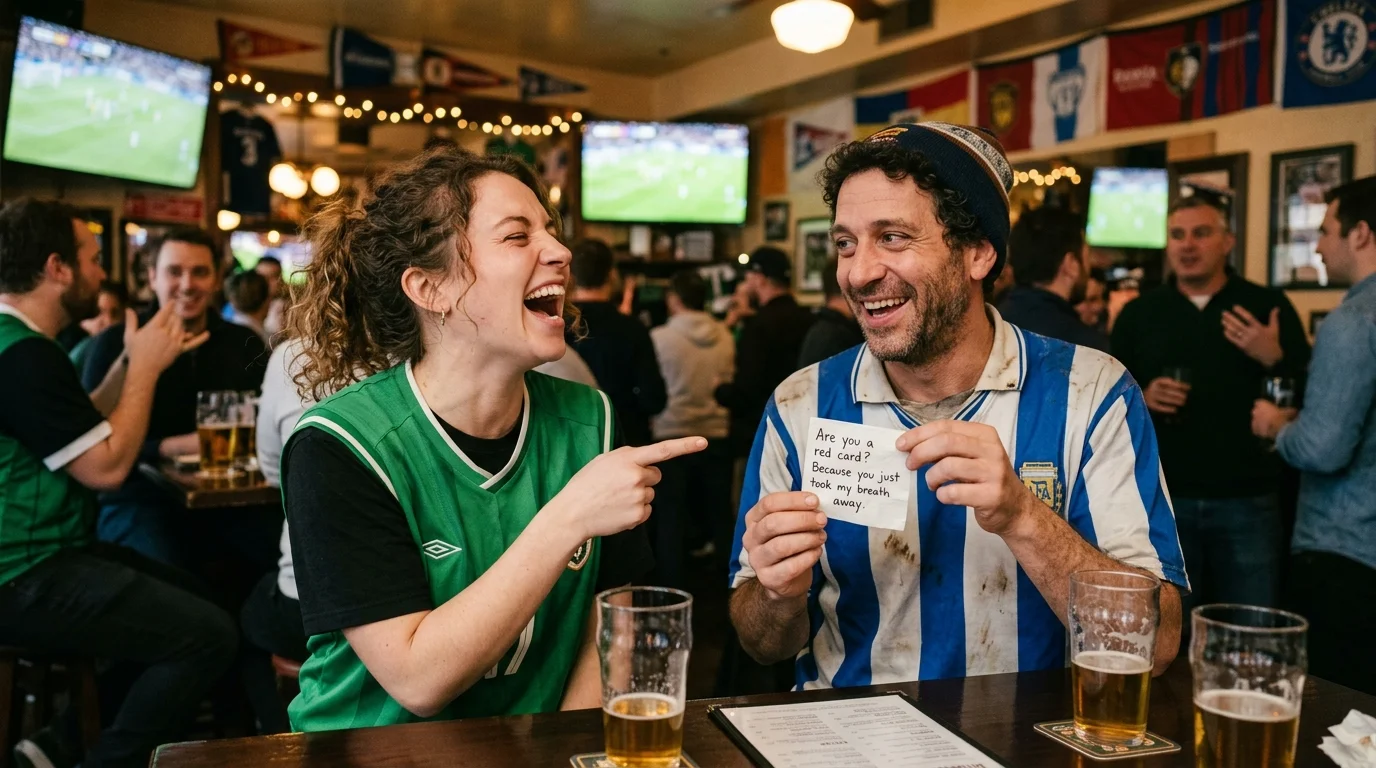 Cringe-but-Funny Football Pickup Lines