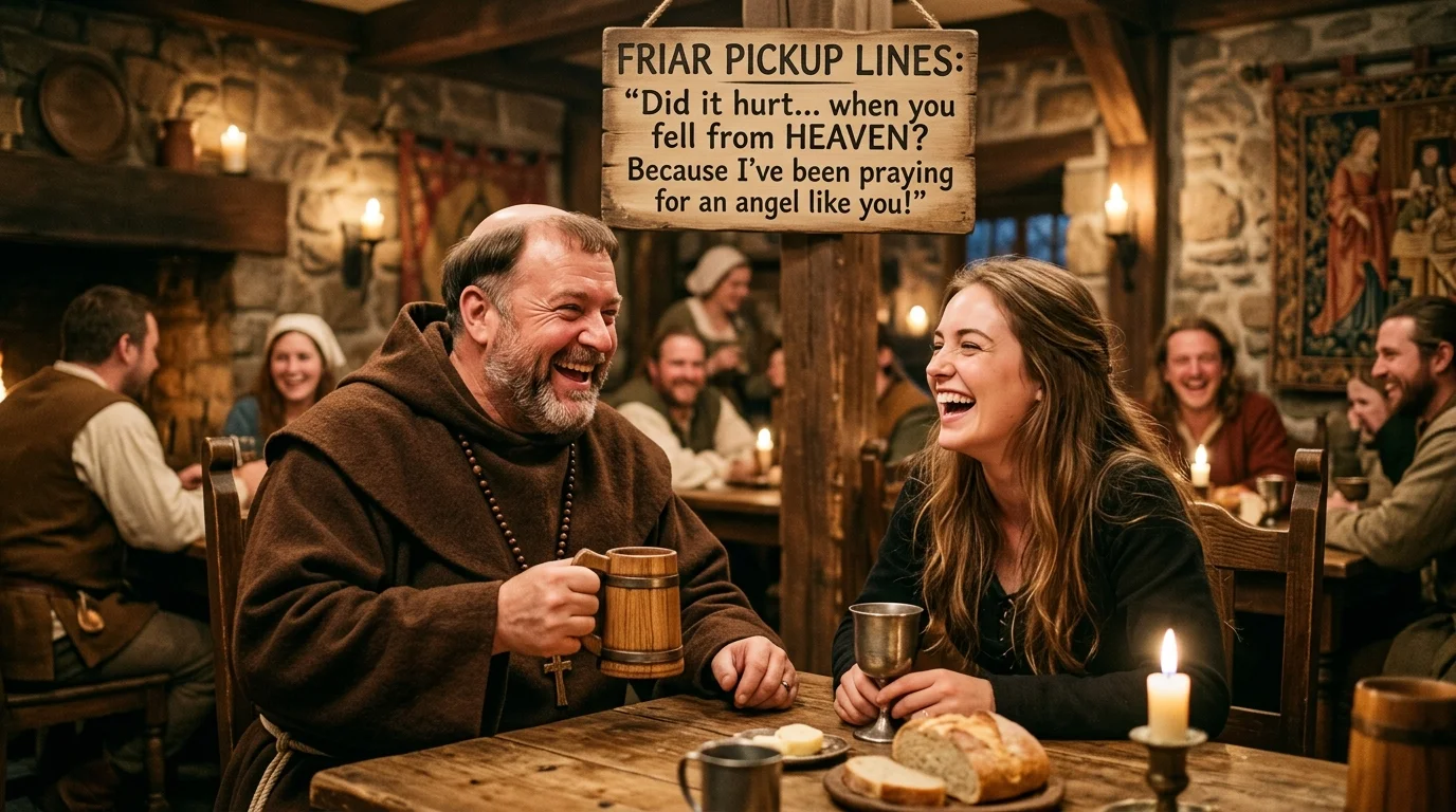 Cringe-but-Funny Friar Pickup Lines