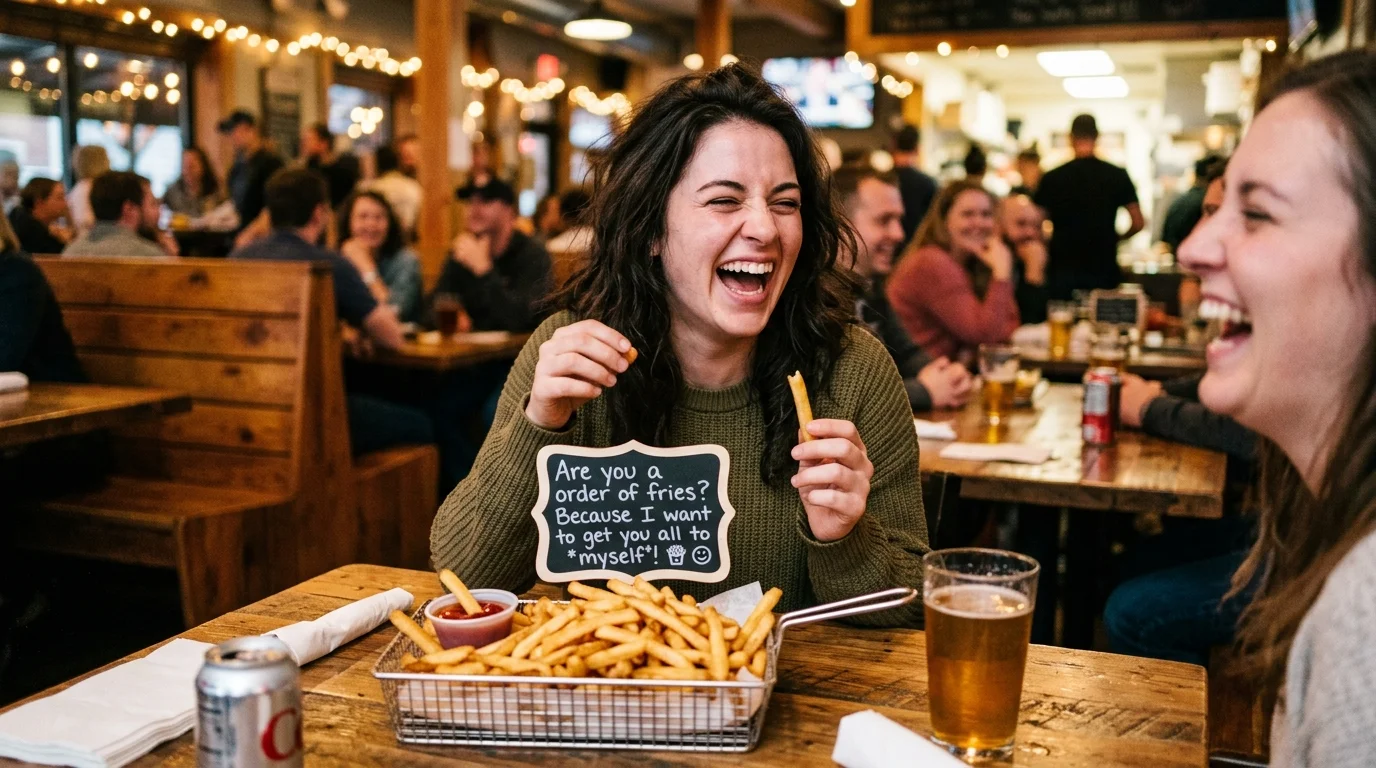 Cringe-but-Funny Fries Pickup Lines