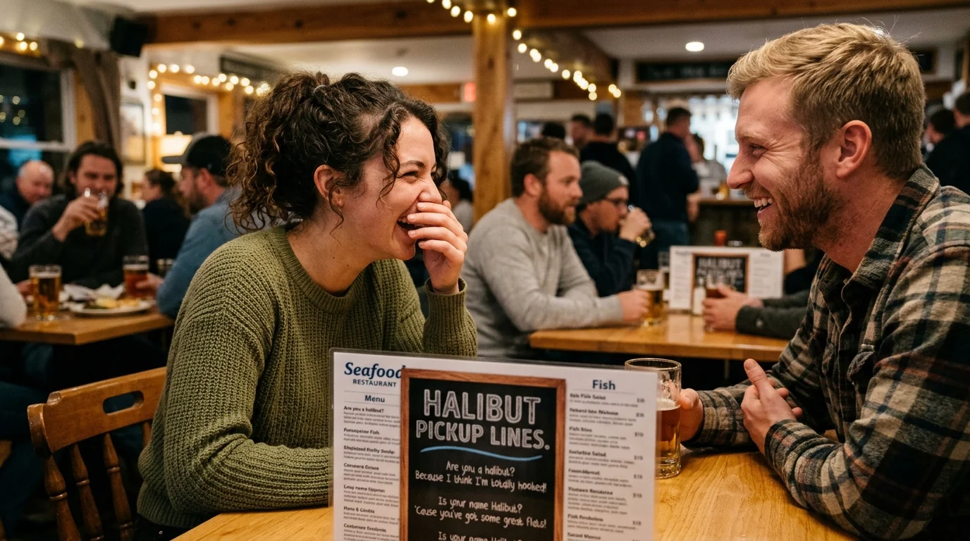 Cringe-but-Funny Halibut Pickup Lines