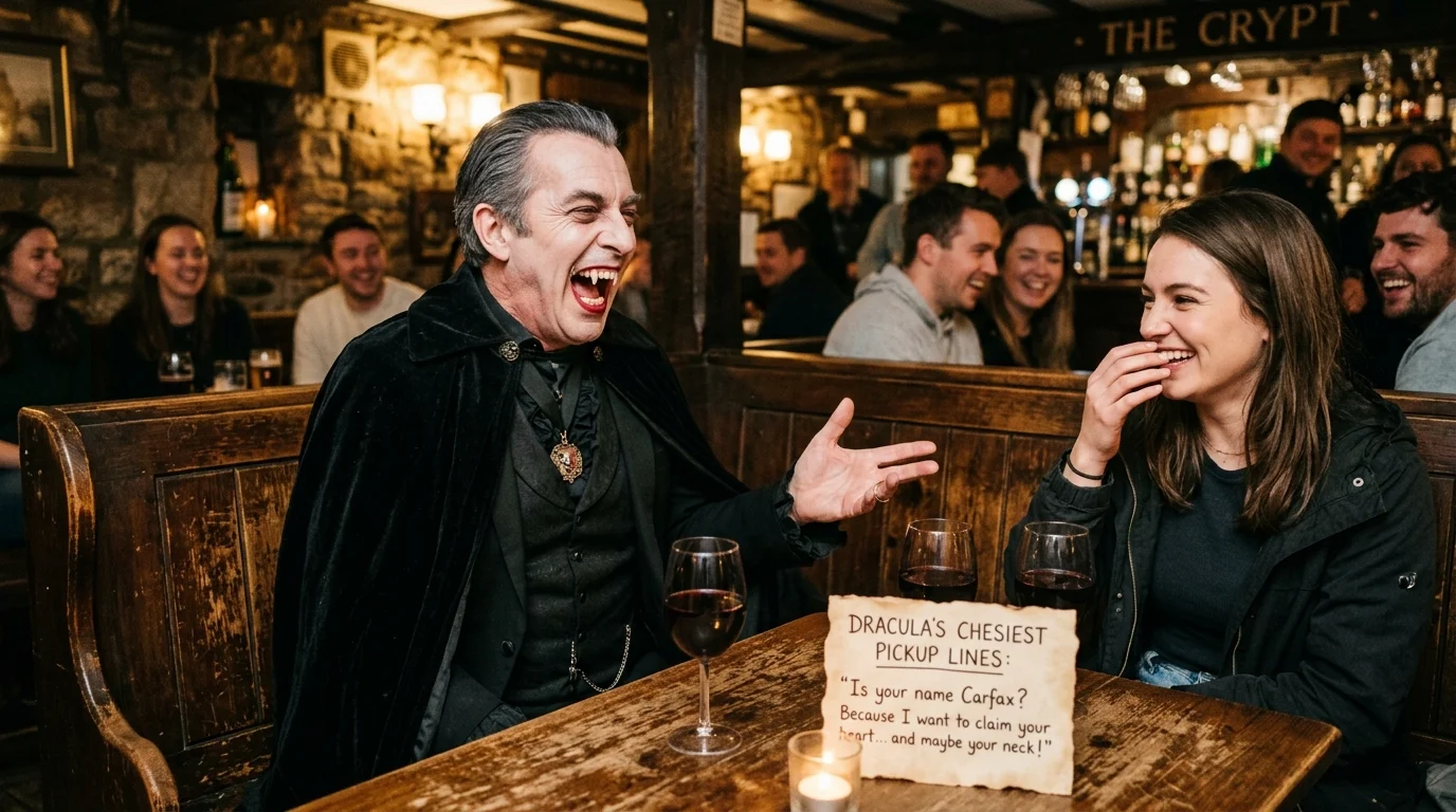 Cute Romantic Dracula Pickup Lines