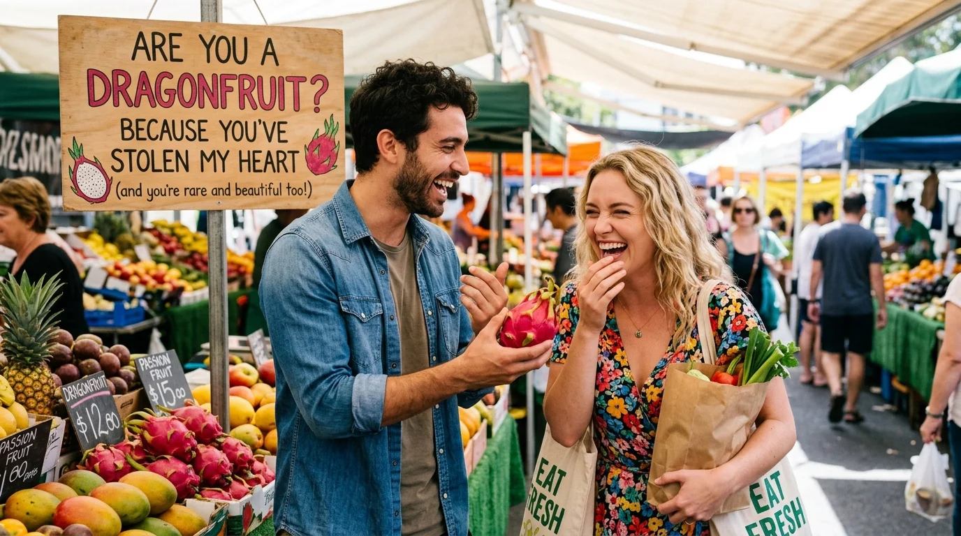 Flirty Dragonfruit Pickup Lines
