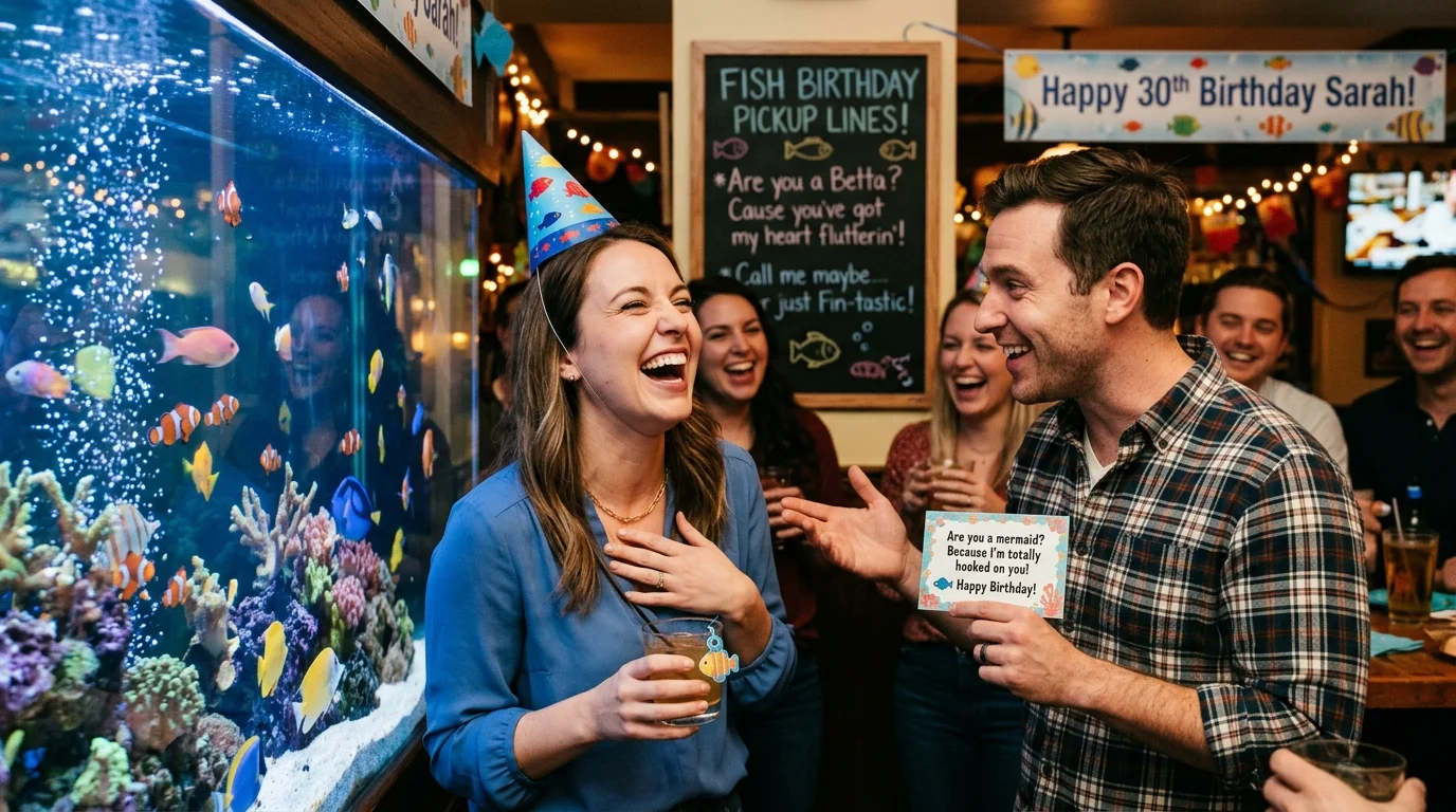 Flirty Fish Birthday Pickup Lines