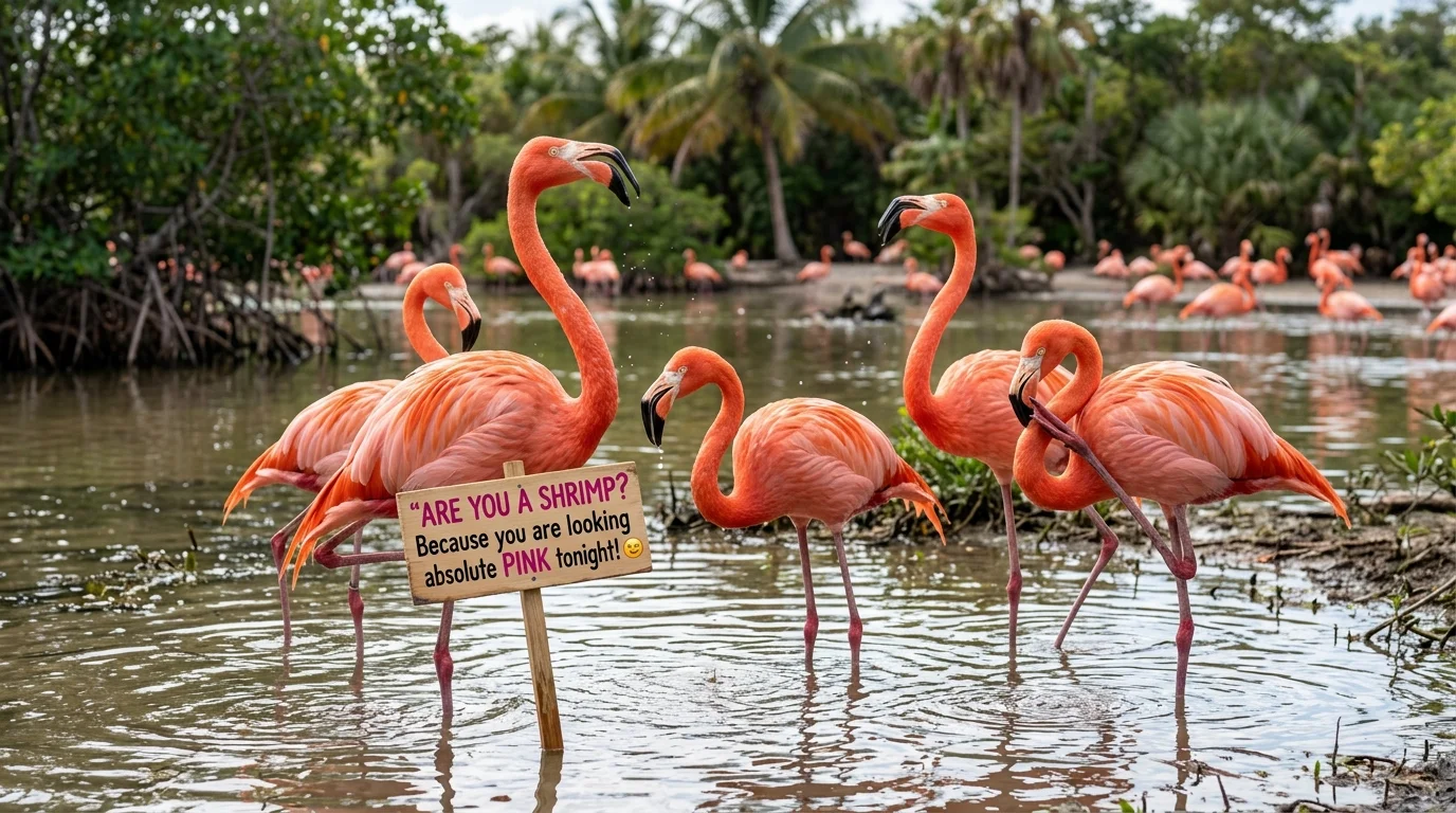 Flirty Flamingo Pickup Lines
