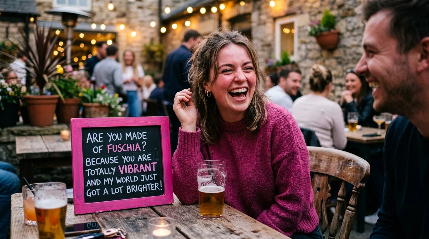Flirty Fuchsia Pickup Lines