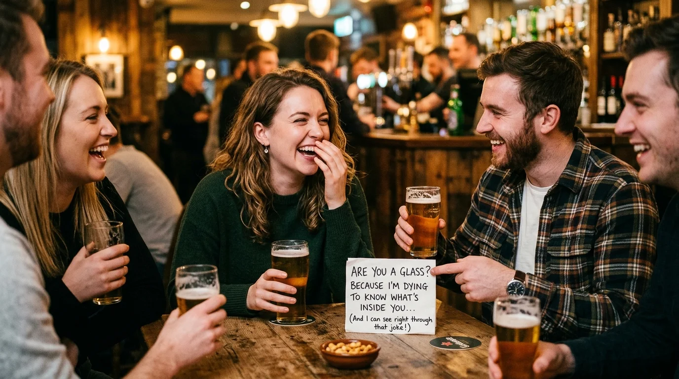 Flirty Glass Pickup Lines
