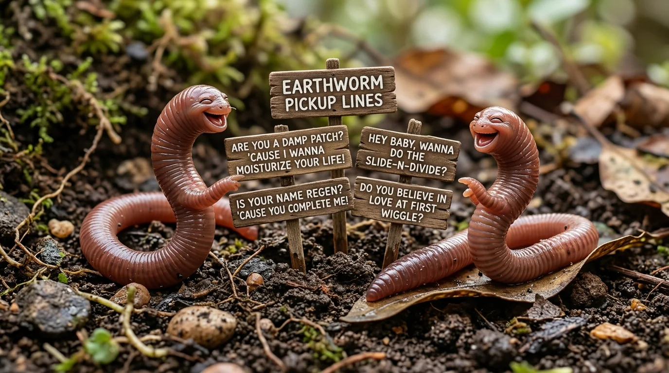 Food-Themed Earthworm Pickup Lines