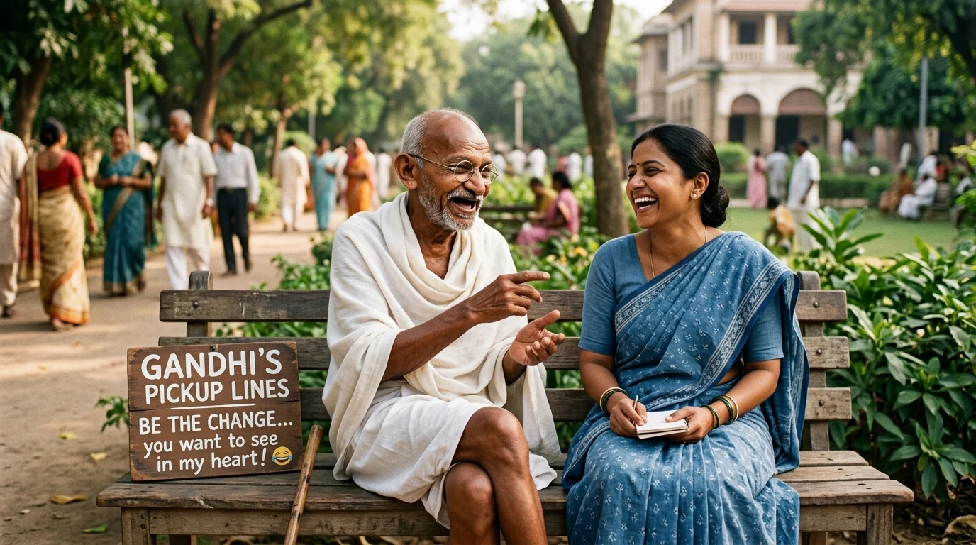 Funny Gandhi Pickup Lines