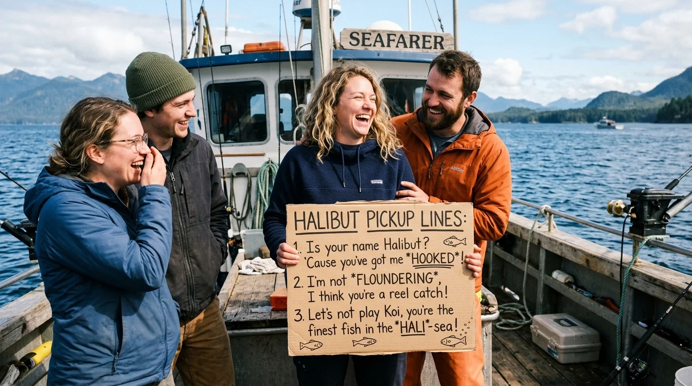 Savage Halibut Pickup Lines