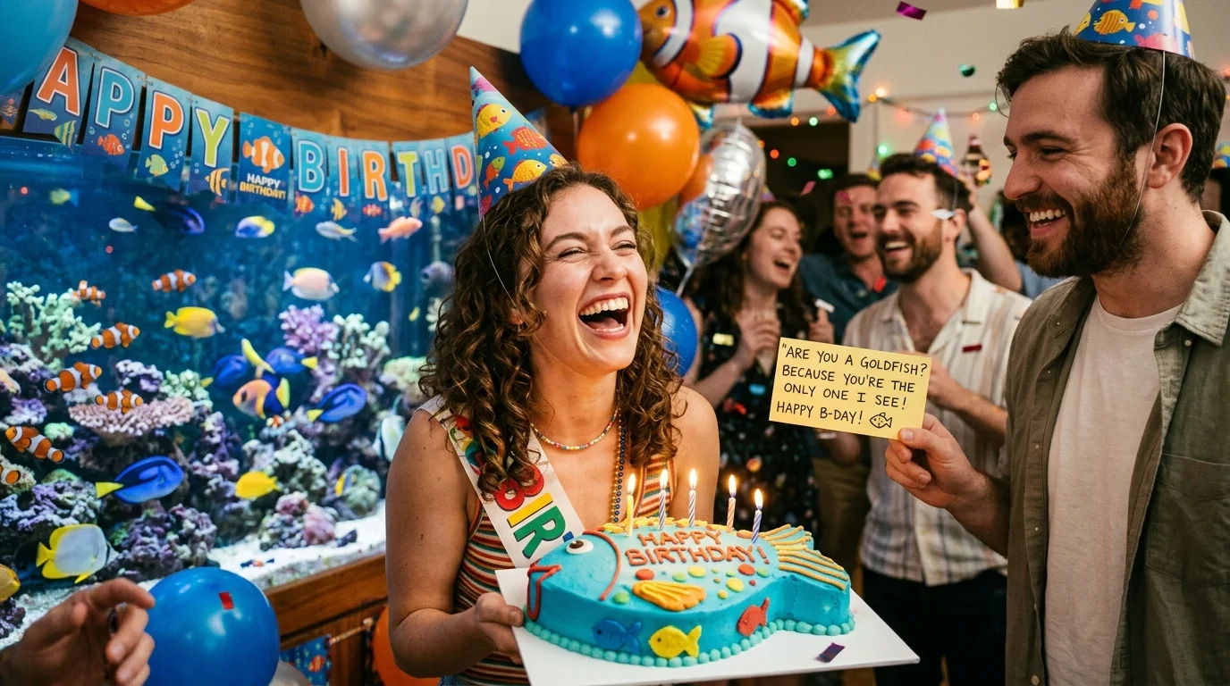 Smooth Rizz Fish Birthday Pickup Lines