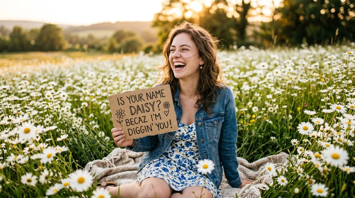 Tinder Daisies Pickup Lines