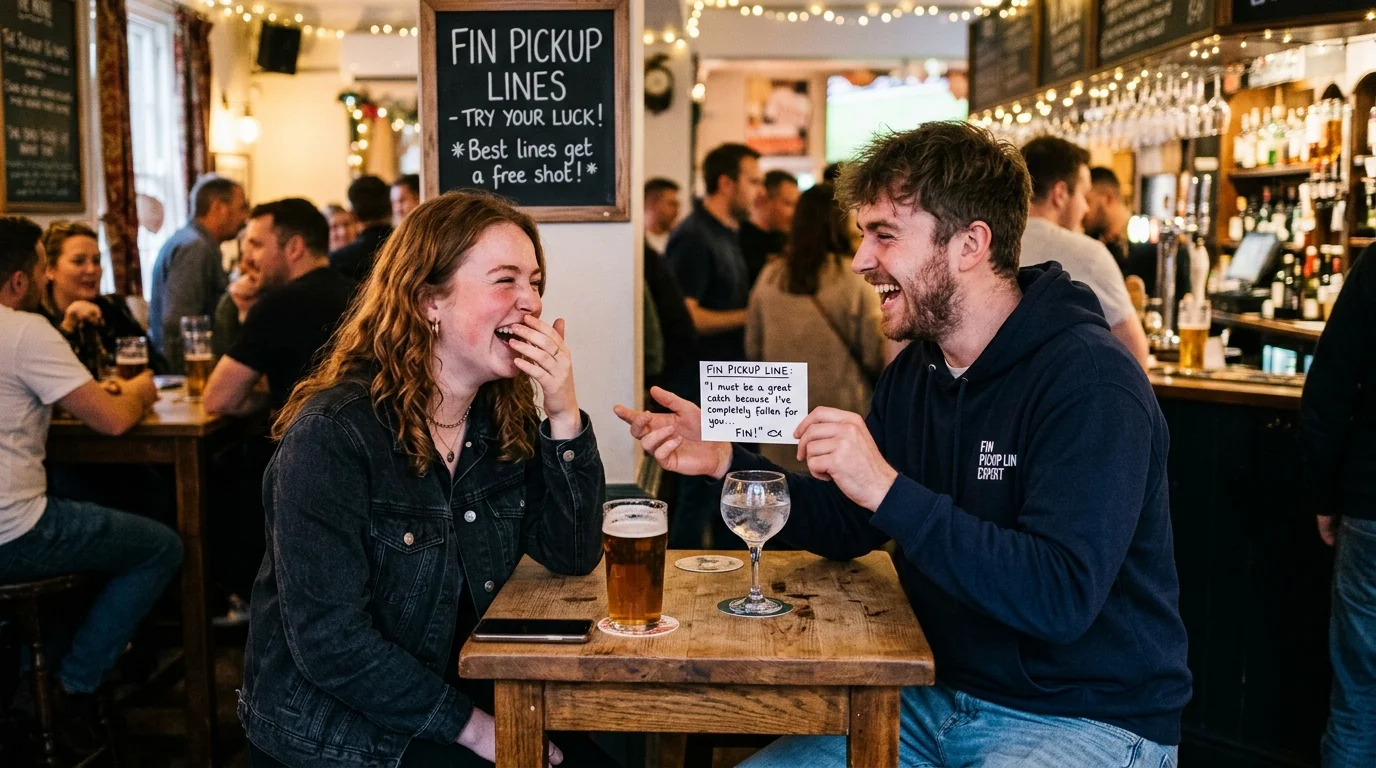 Tinder & Dating App Fin Pickup Lines