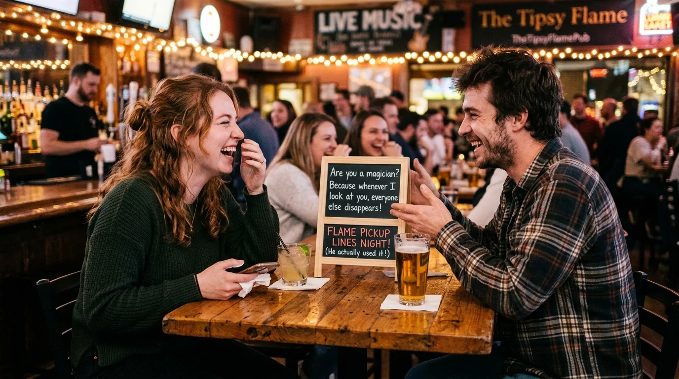 Tinder & Dating App Flame Pickup Lines