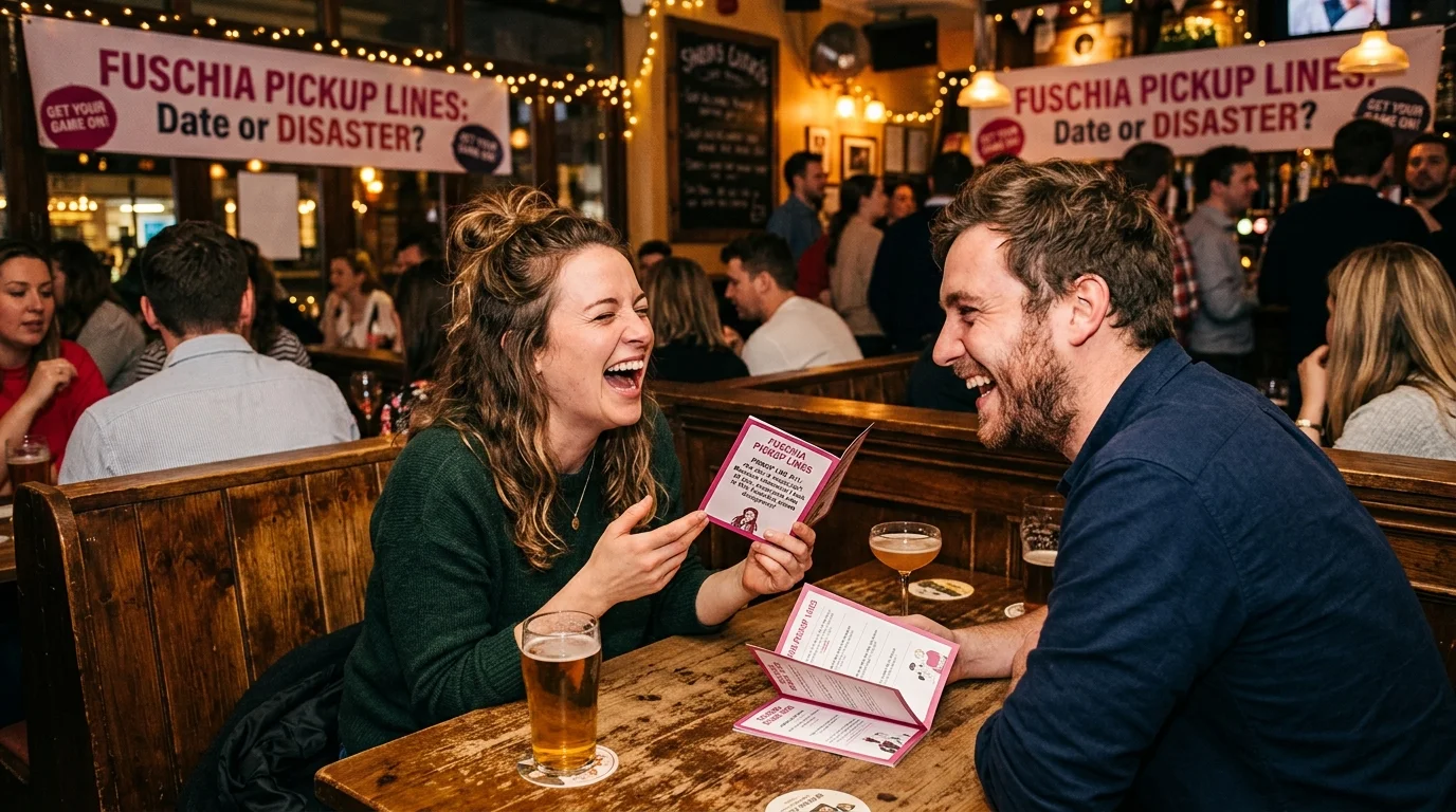 Tinder & Dating App Fuchsia Pickup Lines