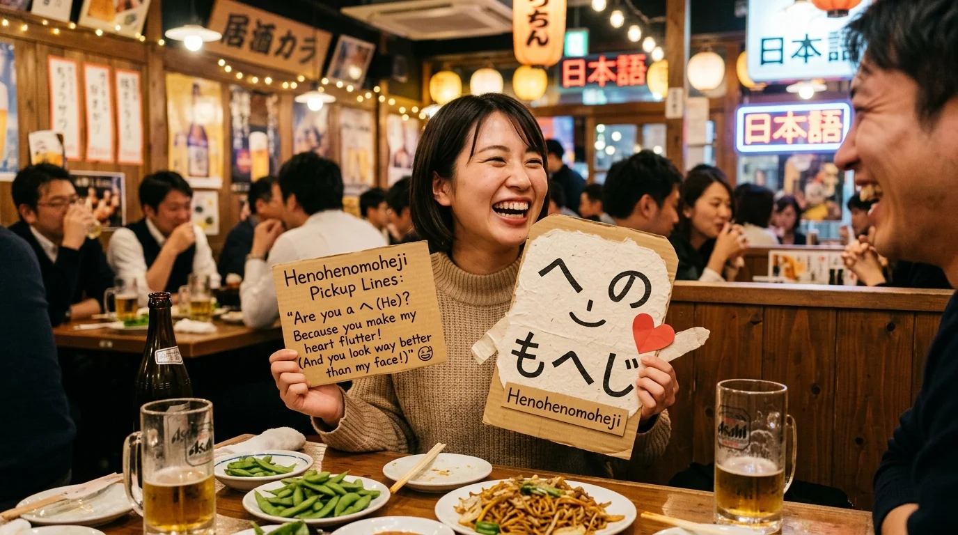 Tinder & Dating App Henohenomoheji Pickup Lines
