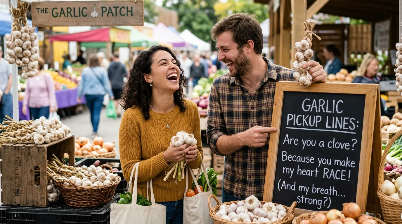 Tinder Garlic Pickup Lines