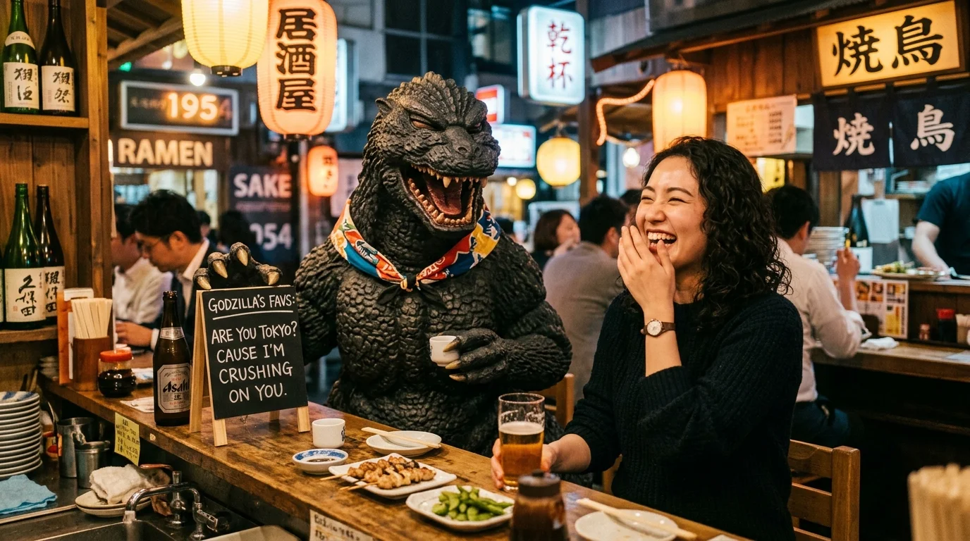 Tinder Godzilla Pickup Lines